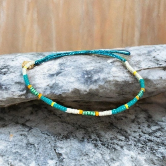 Pura Vida Bracelet Bundle Combo Set of 4. Ocean Charm, Braided, Beads, Woven - Picture 6 of 16